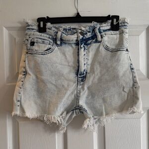 KanCan Light Blue Distressed Jean Shorts